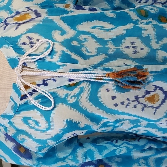 RAJ, Boho chic festival ready maxi cover up. Lightweight 100% cotton siz… - Picture 2 of 9